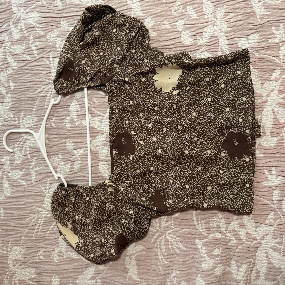 Floral Puff Sleeve Top